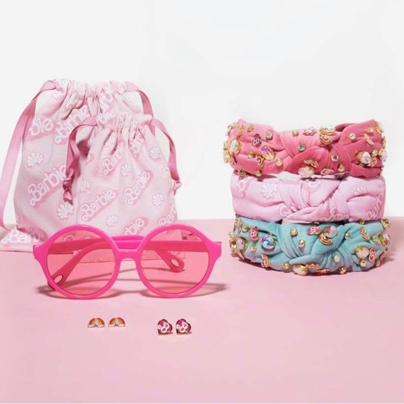 Lele Sadoughi x Barbie Hot Pink Oversized Round Sunglasses NWT - Picture 12 of 14